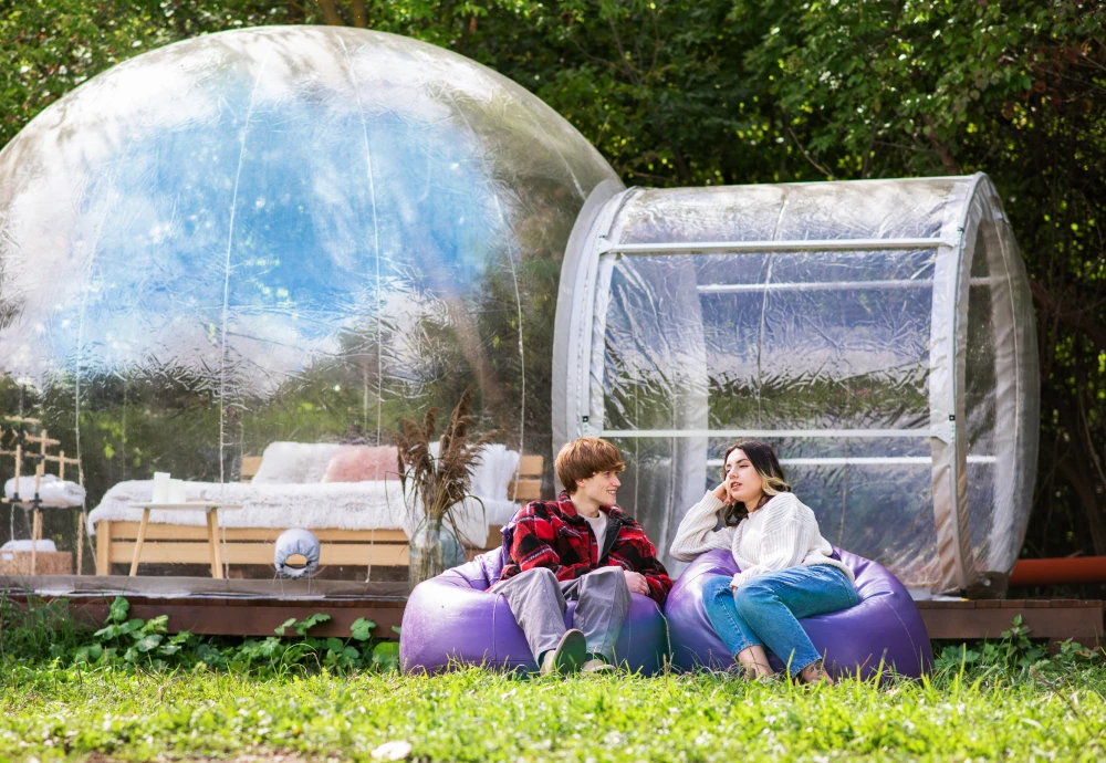 clear inflatable bubble tent